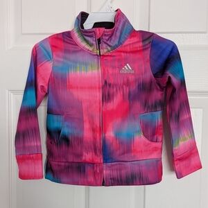 Adidas Girls (Size 2T) Zip-Up Track Jacket/Sweatshirt